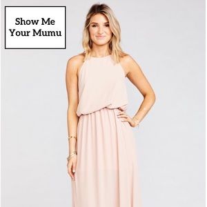 Show Me Your Mumu Bridesmaid Formal Heather Halter Dress